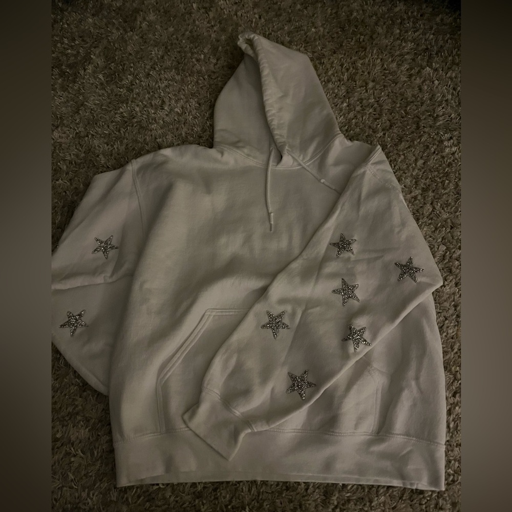Carmar denim white star sleeve sweatshirt